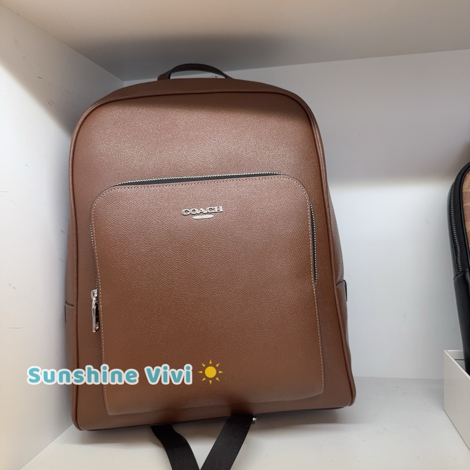 Nwt Coach Aiden Backpack Crossgrain Leather Cdy10 Silver Chestnut